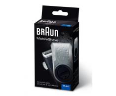 Braun MobileShave PocketGo, Rasoio Elettrico Barba, Compatto e Portatile, Ideale per I Viaggi, Rasatura flessibile, Duratura e Definita, Senza Fili, Idea Regalo, M90 Nero