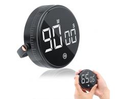 MXTIMWAN Timer da Cucina, Digital Timer con Display LCD, Timer da Cucina Digitale Visibile con Magnete, Timer Cucina con Magnetico e Supporto per Cucinare, Palestra, Studio sui bambini, Lavoro