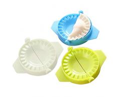 Pure Vie 3 Pezzi Dumpling Maker e Pasta Stampa Dumpling Pie Ravioli Mold stampi Pasticceria Utensili per Cucinare, Pastamaker Stampo per Panzerotti, Ravioli, Pierogi. #016