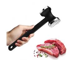 Batticarne Batti Carne Acciaio Inox: Acciaio inossidabile Martello di Carne Lavastoviglie Sicuro Utensile Da Cucina Professionale Metallo Martello di Carne per Pollo Gambe Holder Bistecca Knopper