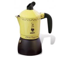 Bialetti New Orzo Caffettiera Da 2 Tazze, Alluminio, Giallo