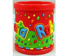 TAZZA IN PLASTICA CON NOME ROBERTA A RILIEVO - JT082