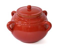 Colì Legumiera Rossana con Manici, Pentola in Terracotta Maioliche e Terrecotte dal 1650, Diametro 25 cm