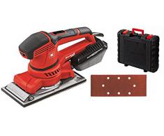 Einhell TE-OS 2520 E - Smerigliatrice a oscillazione, 250 W, frequenza di oscillazione 14.000-24.000 min-1, superficie di levigatura 230 x 115 mm, con scatola filtro aspirapolvere, carta abrasiva e valigetta