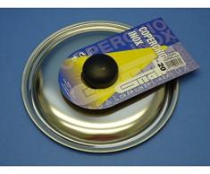 Coperchio in acciaio inox con pomolo per pentole casseruole con diam 20 Cm