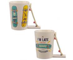 Puckator Tazza, Ceramica, Multicolore