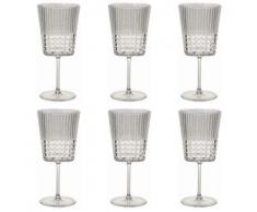 Baci Milano Set 6 Calici vino Chic&Zen trasparente