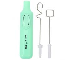 Mescolatore elettrico per pigmenti mini miscelatore epossidico a mano bastone di miscelazione epossidico colore agitatore strumento di miscelazione della vernice per tazza bicchiere rosa (colore: