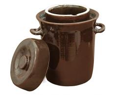 AlcoFermBrew Pentola di fermentazione in Ceramic 20L – Coccio di fermentazione | Gres per crauti