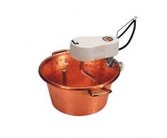 PAIOLO 260 26 cm CON MANIGLIE E MESCOLATORE ELETTRICO PER PENTOLE POLENTA MARMELLATE CUCINA TIPICA TRADIZIONALE - MAVIXSHOP