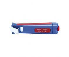 Weicon 50050116 - Coltello spelafili 4-16, in blister, colore: blu / rosso