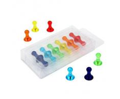 Magnet Expert Ltd - Calamite per frigorifero e da ufficio, 13 x 19 mm, a forma di cono, 12 pezzi, colori assortiti