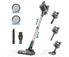 Vactidy V9 Aspirapolvere Senza Fili,25000Pa 4-in-1 Scopa Elettrica Senza Fili,250W Motore Brushless con Batteria Rimovibile,45 Minuti Autonomia per Peli Animali/Tappeti/Pavimenti