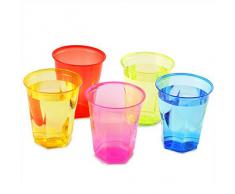 Drinkstuff Bicchieri di plastica Usa e getta 250ml, Set di 50 pezzi