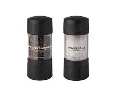 BasicNature - Saliera e pepiera di grandine, multicolore, taglia unica