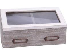 IDEA SCATOLE IN LEGNO, SCATOLE THE E CAFFÈ SCATOLA LEGNO, SHABBY CHIC, PORTA AGLIO\CIPOLLA