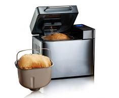 COOCHEER Macchina per il Pane con 19 Programmi Preimpostati in Acciaio Inox,Macchina per Pane e Dolci,Capacità 500-1000g,Funzione timer di 15 ore,710W,Funzione di temperatura costante,Argento