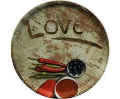Saturnia Piatto per Pizza, Love, 31 cm