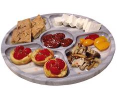 Antipastiera in pietra o marmo di Carrara