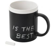 eBuyGB - Tazza con Lavagna, Colore: Nero/Bianco