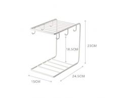 Xinxinchaoshi-Portatazze Scaffale per la conservazione Rack per la Tazza in Ferro battuto Scaffale per Cucina Scaffale per Tazze Scaffale per la Cucina Stoccaggio Cucina Accessori