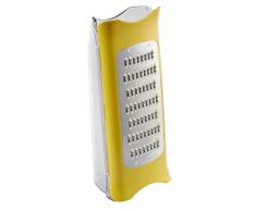 Moulinex K0870414 - Grattugia multiuso, Fresh Kitchen, con contenitore, in acciaio INOX, giallo