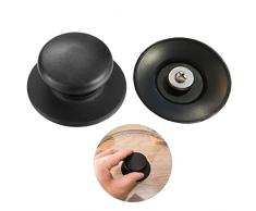 ANDSHUAI Pomello Coperchio pentola,Manico Coperchio Pentola,Manopole di Ricambio Coperchio pentole,Pentola Coperchi Manici e pomelli,Cucina Manopole Coperchio,Universale,Rimovibile,2 Pezzi
