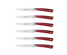 Berkel Set Coltello Da Bistecca 6 Pz. Elegance Rosso
