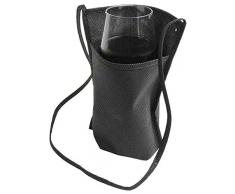 10 (dieci) pezzi Porta bicchiere bicchieri da degustazione da collo in TNT 80 gr 18 x 22 x 10 cm 6 colori (nero)