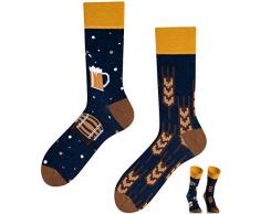 TODO COLOURS Calzini fantasia - Cold Beer - Calze divertenti - birra fredda, boccale, barile, luppolo (39-42, Cold Beer)