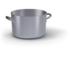 Ballarini 7020.32 Casseruola Alta, Due Maniglie in Alluminio Crudo, 32 Cm