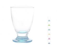 Pasabahce Onda Set 6 Bicchieri in Vetro, Fondo Colorato, cl 24, Multicolore, 6 unità (Confezione da 1)