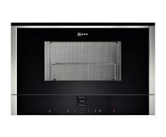 Neff C17GR00N0 - Microonde da incasso N70, 38,2 x 59,4 cm (A x L), 21 l, in acciaio inox, funzione scongelamento, funzione di cottura, 10 programmi automatici