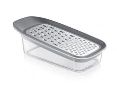 Tescoma - 428606, GrandCHEF, Grattugia per Formaggio, con Contenitore, Grossolana e Fine, Acciaio Inossidabile