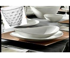 OFFERTA SERVIZIO PIATTI CON BICCHIERI PROMETEO BIANCO BORMIOLI X 6 PERSONE 24 PEZZI