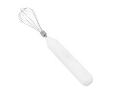 Sbattitore Elettrico Acciaio Inox, Sbattitore Elettrico Senza Fili Frullino per le Uova Elettrico Caffettiera Ricaricabile Tramite USB sbattitore frullatore di latte strumento per latte, caffè, tè