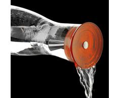 Bohemia Cristal Viva 093 006 - Caraffa in vetro, 1.250 ml, con pratico beccuccio arancione
