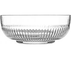 Grande ciotola da portata in vetro. Insalatiera da servire dessert, frutta, sciocchezza, punch, piatto da tavola.