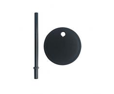 Design Letters Coperchio con cannuccia per neonati e bambini, bicchiere personale in Tritan (nero), senza BPA, senza bisfenolo A, mantiene la cannuccia al suo posto, lavabile in lavastoviglie, 15 g