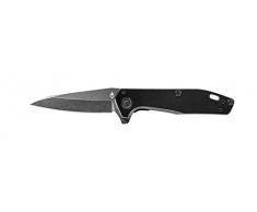Gerber Coltello a serramanico, Lunghezza lama: 7,62 cm, Fastball Finger Flip Knife, Rivestimento acciaio inox, Nero, 30-001717