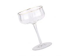 FOMIYES Bicchieri di Margarita 260Ml Vino Calici di Vino Occhiali Stemmmed Bevande Tazza di Vetro Champagne Vino Degustazione Occhiali per Festival per La Cena di Festa