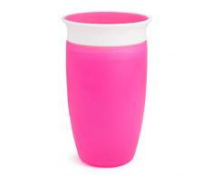 Tazza Munchkin Miracle 360, Tazza per Svezzamento senza BPA per Bambini a partire da 12 mesi, Antigoccia, a Prova di Perdite, Lavabile in Lavastoviglie - Capacità: 296 ml, Colore: Rosa
