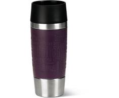 Emsa 513359 Travel Mug Bicchiere Termico con Chiusura Quick Press, Acciaio Inossidabile, Mora, 0,36 L