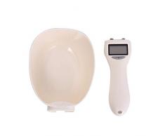 Cucchiaio Alimenti Animali, Misurino Cibo Animali Digitale Elettronico Portatile E Rimovibile Con Display LCD, Per Cani E Gatti, 800G Portante