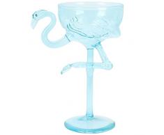 HEMOTON Bicchiere Di Vino Fenicottero Novità Calice Cocktail Divertente Flauti Bicchieri Di Champagne Tropicale Hawaiano Per Succo Mojito Martini Bourbon Estate Spiaggia Luau Aloha