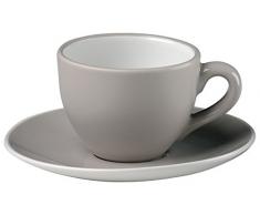 Bitossi Home Set Di 6 Tazze Da Caffè Con Piattino, Linea Sorbetto, Liquirizia