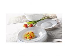 SERVIZIO DI PIATTI TAVOLA 18 PEZZI BORMIOLI EBRO IN ARCOPAL MADE IN ITALY