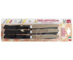 Vigor-Blinky 9448030 COLTELLI MARIETTI TAVOLA DENTATI P.Tonda 6PZ, Marrone