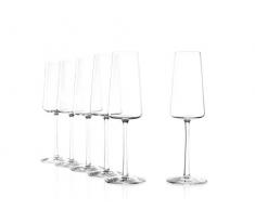 Stölzle Lausitz Power calici champagne 240ml I 6 bicchieri spumante cristallo I calici prosecco per lavastoviglie I bicchieri prosecco infrangibili I come vetro soffiato I altissima qualità