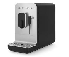 Smeg BCC02BLMEU Macchina da caffè compatta con funzione vapore, colore: Nero
